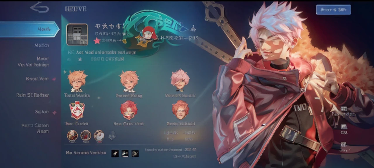 best quality, 1boy, solo, cartoon portrait ,  background,  short hair,   pink lips, red hair, wearing red varsity jacket, name it Bobatea