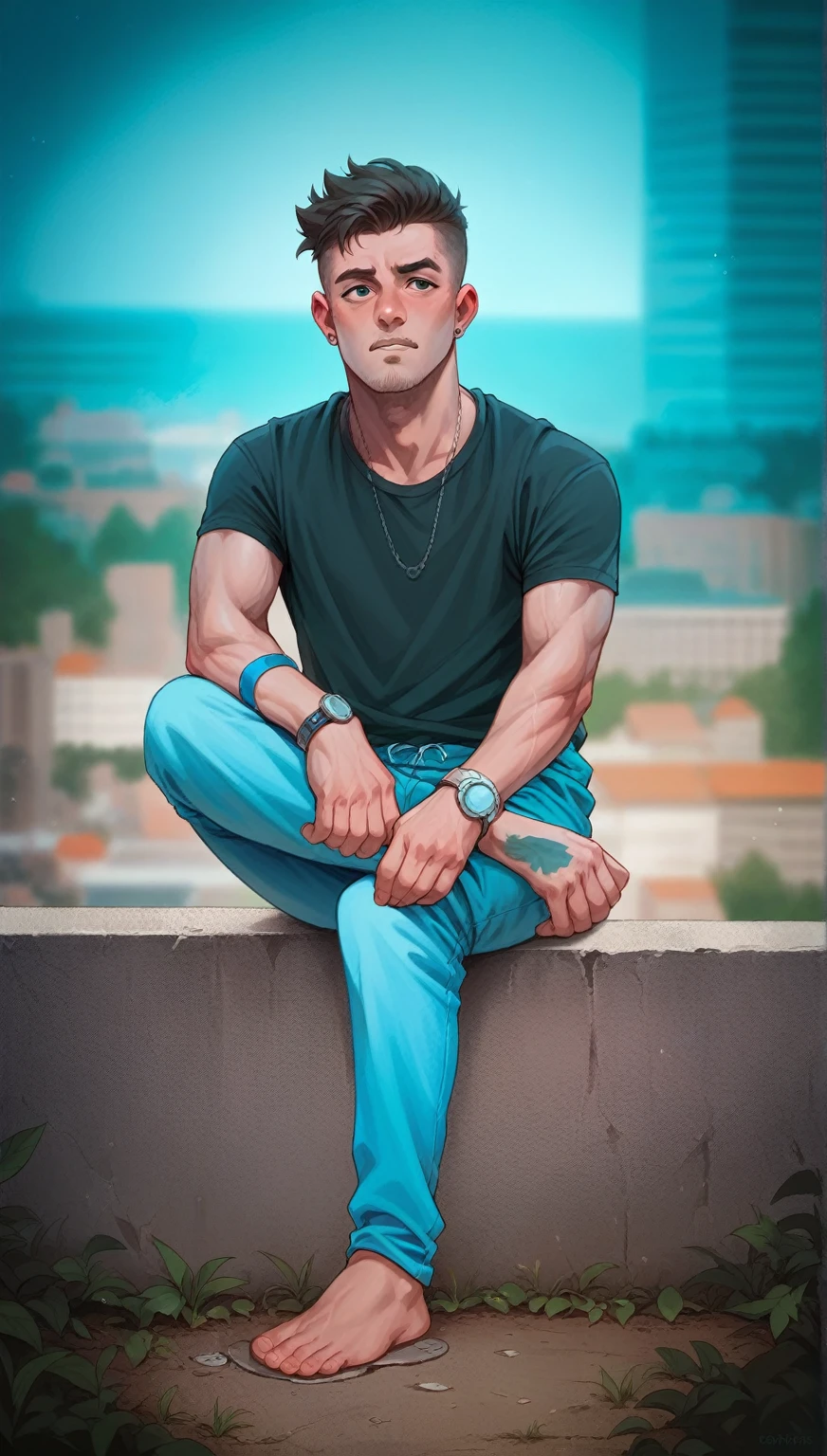 City potrait 8k