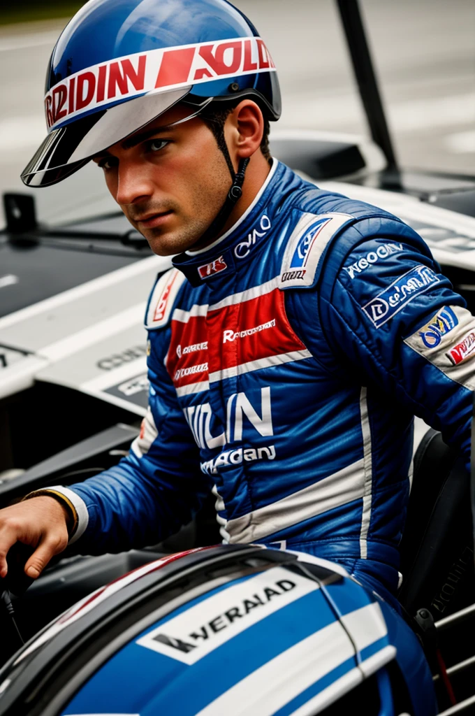 Photograph of a European racing driver