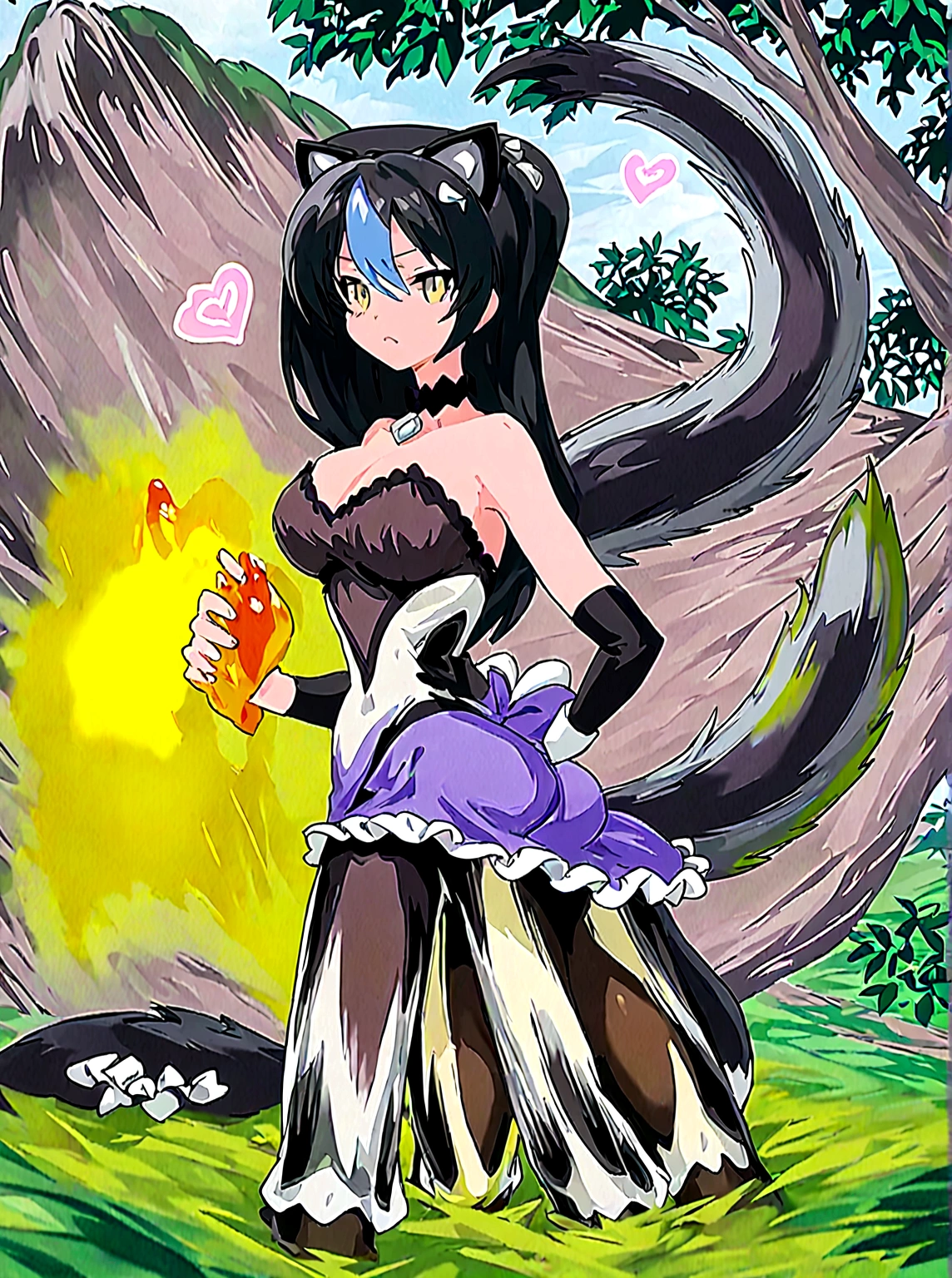 Skunk girl farting At your sister