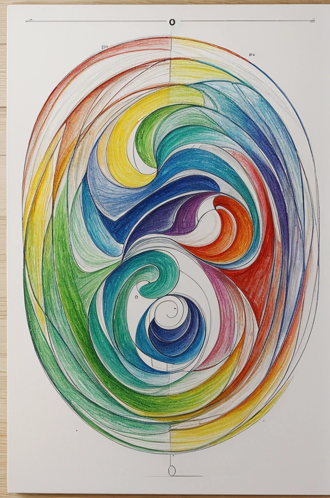 A drawing on the Cartesian plane with colors 
