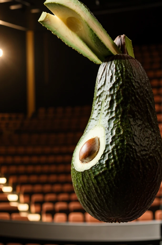 Avocado on a theater stage