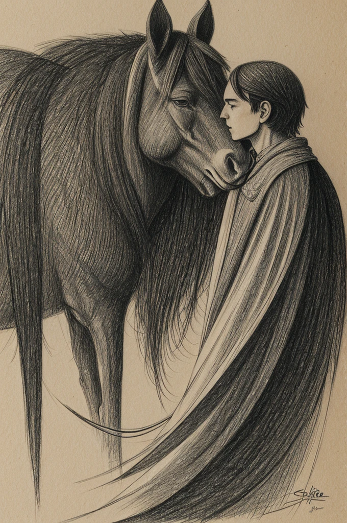Through a drawing he expresses the relationship between Sartré's novel and what happened throughout the 20th century.