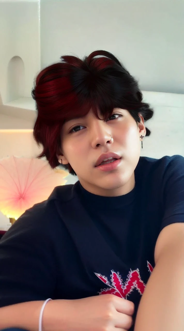 Up close de uma pessoa, kim taehyung, with your hand on the side of your face, taehyung