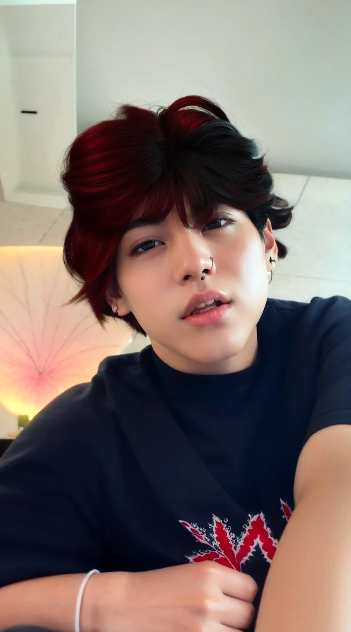 Up close de uma pessoa, kim taehyung, with your hand on the side of your face, taehyung