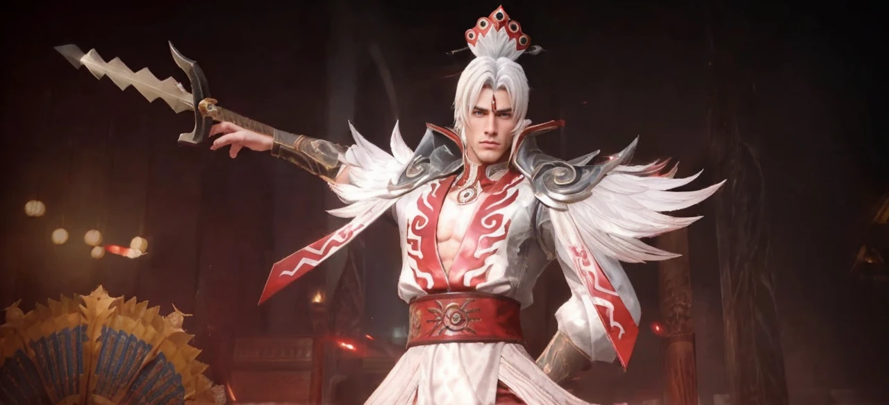 A masculine handsome boy with medium hair, sharp jawline and chad face. The image quality should be 4k. Eye colour should be brown.