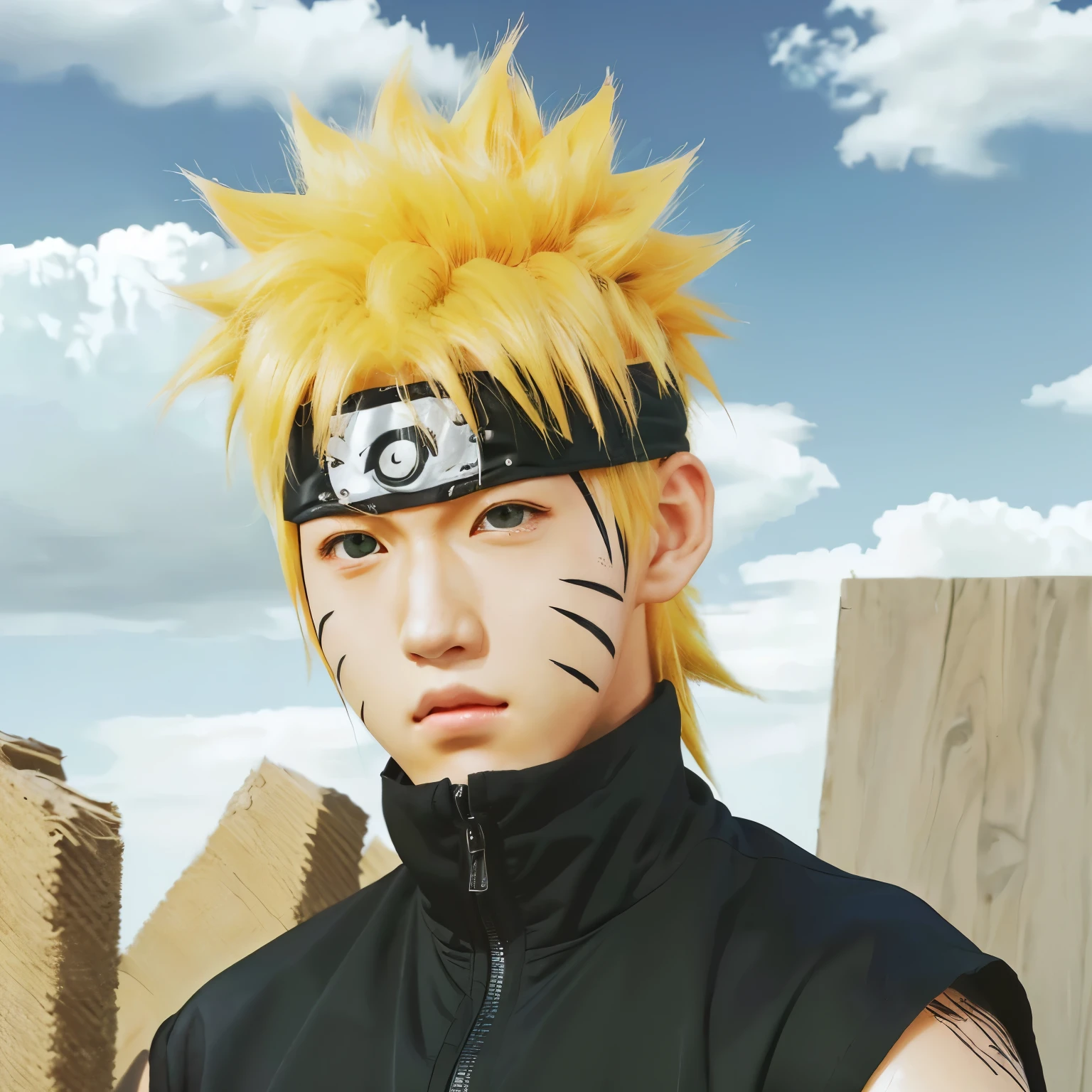 a close up of a person with a very big face, naruto uzumaki, from naruto, naruto, naruto artstyle, pain from naruto, realistic images