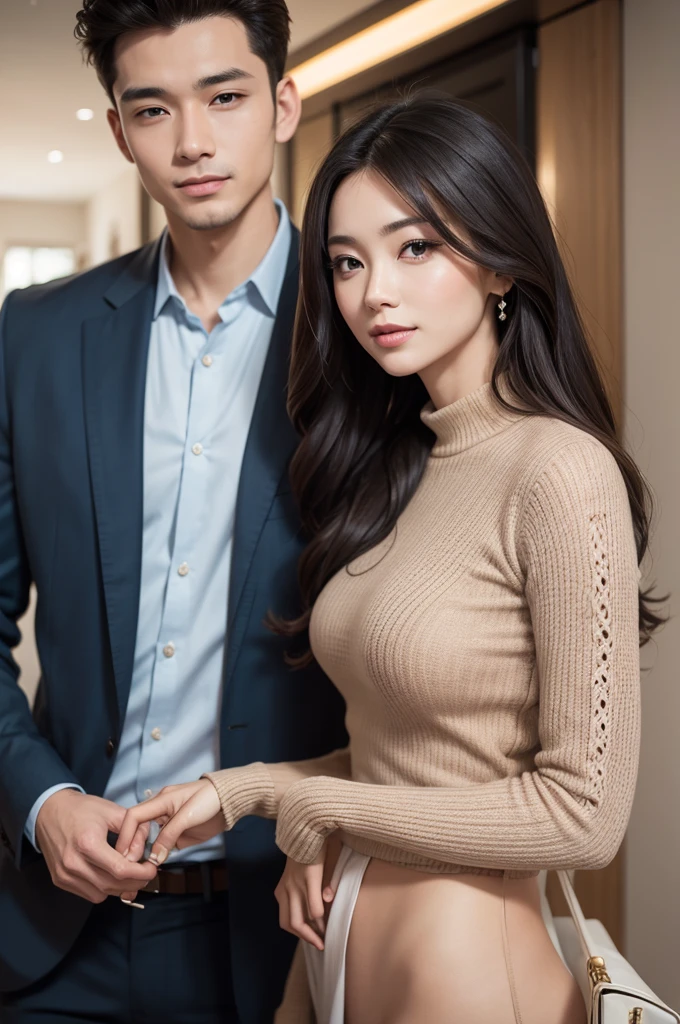 Beautiful woman with a man's penis in her vagina
