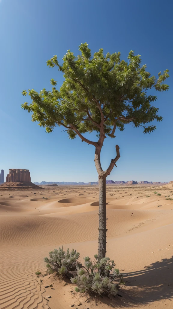 A thorax plant growing in the desert highly detailed Ultra Realistic Full HD 8k landscape 
