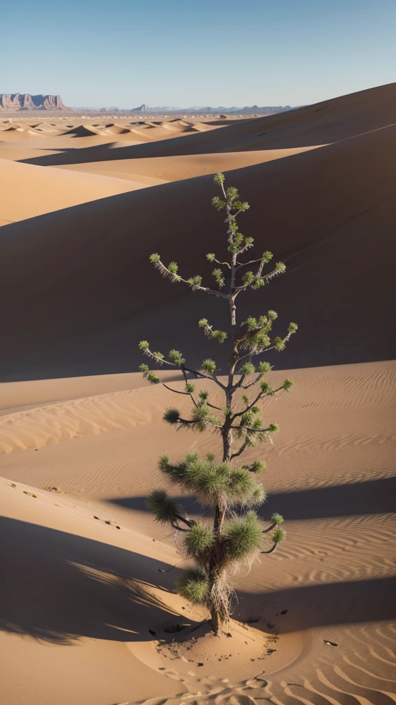 A thorax plant growing in the desert highly detailed Ultra Realistic Full HD 8k landscape 