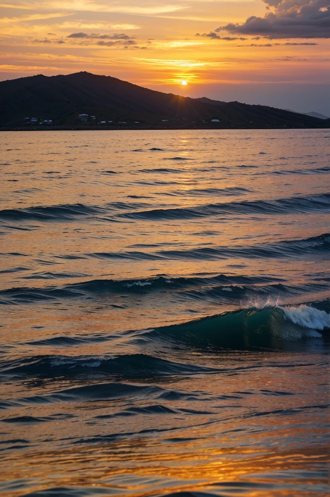 Sunset in the Magdalena Strait, San Agustín Huila.