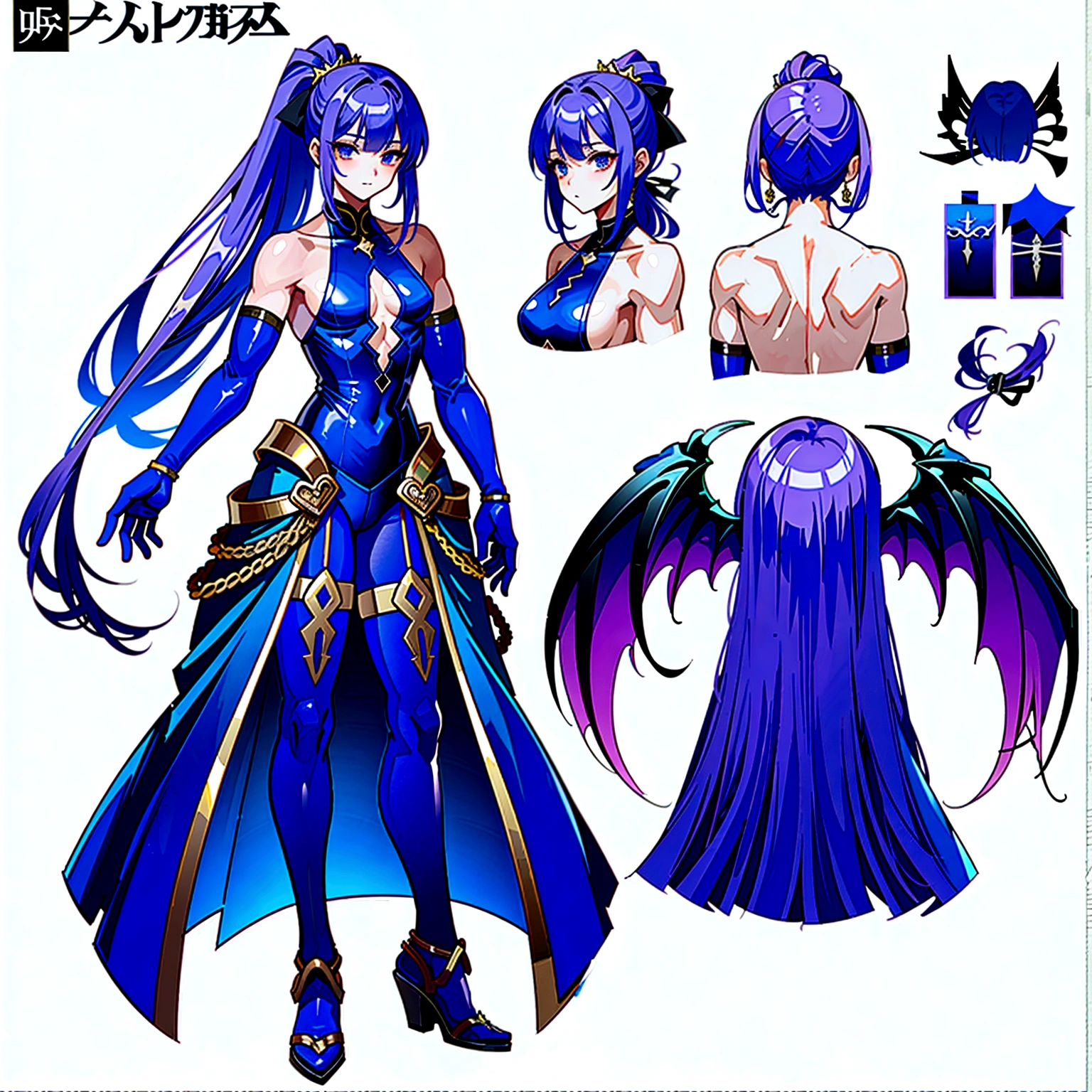 (Masterpiece, best quality), detailed, 1 man, ((character concept art)), ((character design sheet, same character, front, side, back)), full body, body complete, 1 Male, 1 Man, Detailed face, character design sheet，full bodyesbian, Highly detailed, character sheet, character design, Many parts, dark skin, angel wings, long purple ponytail hair, angel outfit, muscle male god, male clothes, masculine, muscle man, male muscle, manly, male angel, Muscle male with purple ponytail long hair，beautiful man