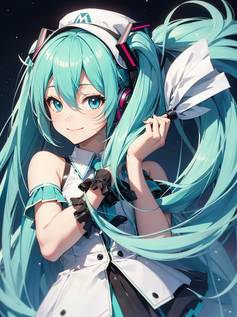Hatsune miku, smiling