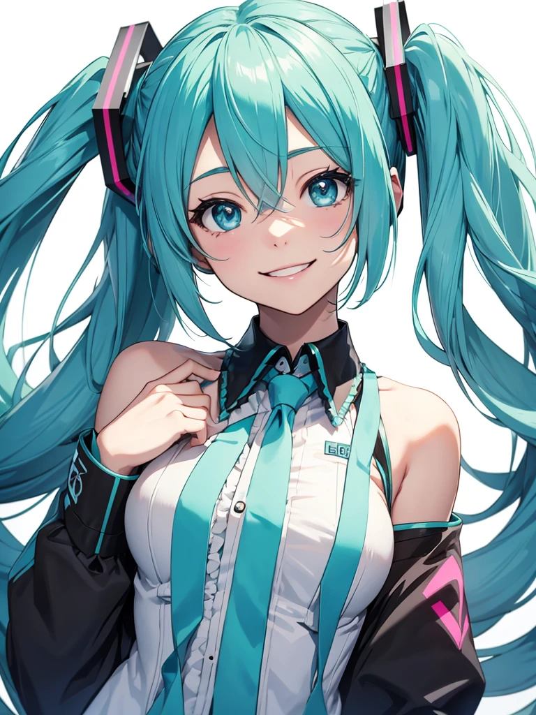 Hatsune miku, smiling