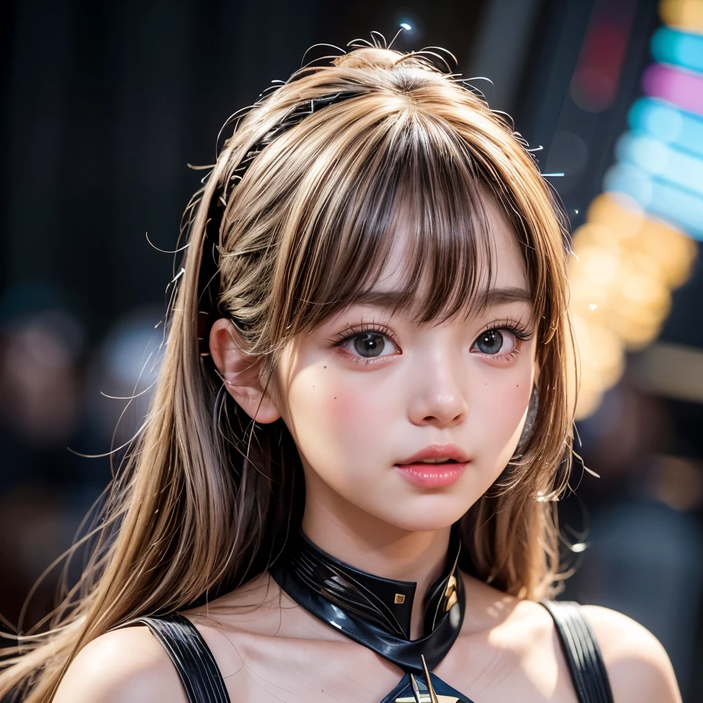 NSFW, 8k, High-level, absurd, masterpiece, best quality, primitive, very detailed CG, very detailed wallpaper, perfect lighting, Extremely detailed (((The personifying " スタートレックTNG " as a Little Girl))), MysticSight, Tyndall effect, Tyndall scattering, Studio gray background with (many Dazzling RainbowColor particles BokeH:1.28), (RoundlyButts, ThighGap), (Exposed:0.4), (Assfocus with looking ahead), BREAK (NOGIZAKA face variations) Extremely Detailed very KAWAII face variations, perfect anatomy, Childish, captivating gaze, elaborate detailed Eyes with (sparkling highlights:1.28), long eyelashes、Glossy RED Lips with beautiful details, Coquettish tongue, Rosy cheeks, Radiant PearlSkin with clear transparency . { (Dynamic LifeLike expressions:1.4) | :d) }, (large eyes:-1) .