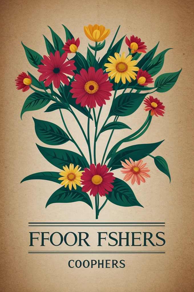 Logo for a flower business