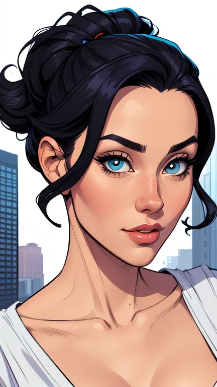 cartoon style:1.2), Brazilian cartoon image of a woman , sensual clothes , super cute girl, authoritarian would be facial expressioncartoon style illustration, cartoon art style, cartoon art style, digital illustration style, highly detailed character design, cute detailed digital art, City fan art, portrait character design, beautiful digital illustration, high-quality portrait, comic book art, character design portrait, white background Buso without clothes and medium breasts, beautiful and symmetrical body curves white background Twist sheet