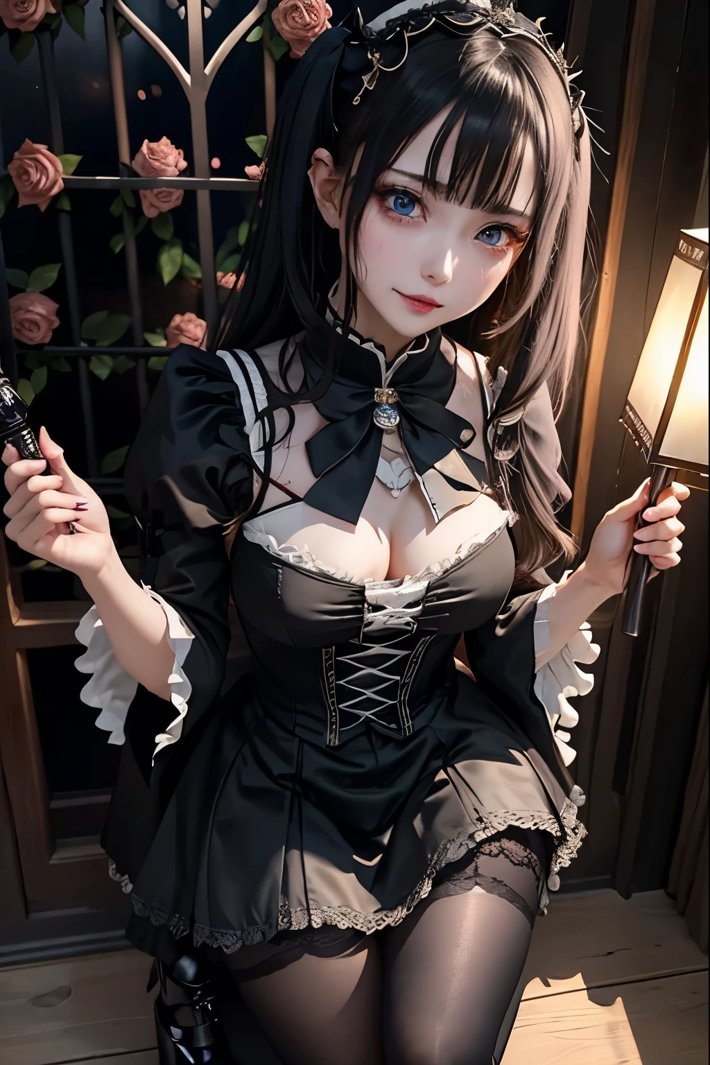 Hard Dark Gothic Makeup、Black dark eyeshadow、sad、Good skin radiance、Dark Gothicメイク、Dark smile、palace、The beauty of fragrance、24-years-old、Expression of intense sexual pleasure、Embarrassed look、Dark Gothic、Highest quality、Expression of sexual pleasure amid suffering、Drunk face、紫のMaid clothes、Mysterious、Noble、The face of someone holding it in the toilet、sexy、Loving smile、Twin tail hair、Right blue eye, Left eye is red、Super tempting pose、Platform Heel Shoes、Heavy makeup、Gothic ta clothes、Silver Hair、Long Hair Straight Hair、Cute Gothic Loliress、Beautiful Face、elegant features、Attractive face、Stained glass is the background、Chest glistening with sweat、The room is dark、goth long dress、Bell Sleeves、Wizard Sleeve、Decadent look、Sexually excited expression、Glossy thighs wet with water、Thighs that are wet and shiny with oil、Background of a room full of roses、sad expression、Rose Maiden、The embroidery is pink、The dress has pink embroidery.、Thigh-high socks、Knee-high socks、Gentle expression、Dark black eyeshadow、Stained glass and rose background、thighs are a little thin、Female Duo、Female couple、dark church background、Stained glass、Black metal world、Dark Castle、Dark Room、Slender body、gothic long dress、Victorian dress、Her thighs are shining with sweat、My body is wet and shiny、Lots of glitter on the thighs、sweating、My thighs are sticky from sweating、Sweat glistening on my thighs, The whole body is sweaty and shiny、I sweated a lot.、My thighs are sweaty、My thighs are wet、My thighs are shining with sweat、A lot of sweat glistening all over the body、Small breasts、upright、Are standing、Hold the wine in your right hand、Hold the lantern in your left hand、pantyhose、