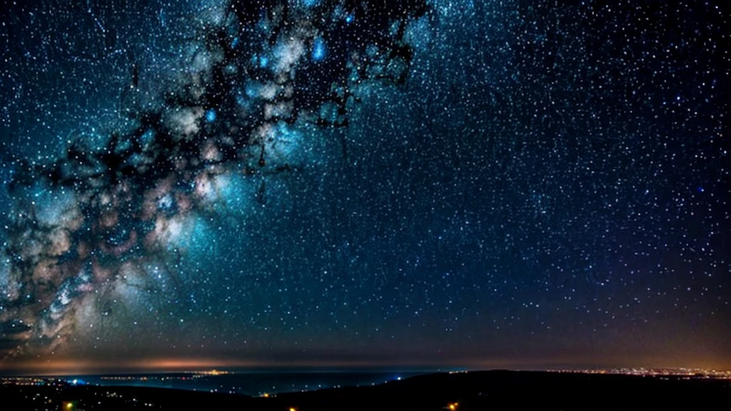 beautiful view of a starry sky.
