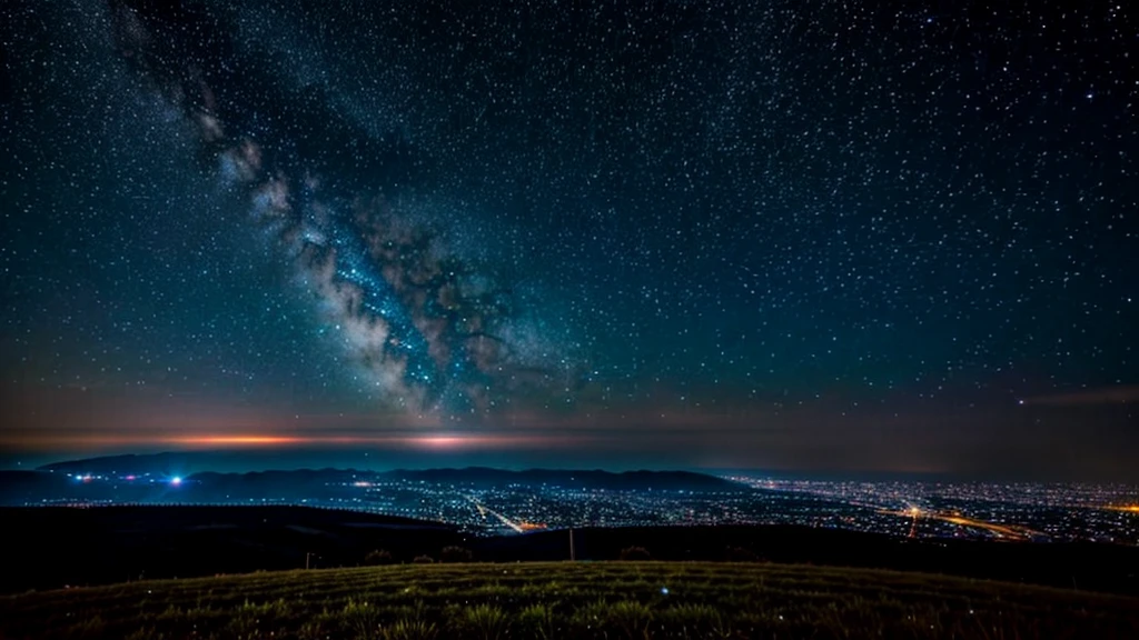 beautiful view of a starry sky.