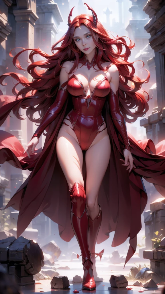 (nsfw:1.4 ),(nsfw V2.1), best quality,ultra-detailed,realistic,(sexy scarlet witch) ,beautiful detailed eyes, beautiful detailed lips,( long red hair:1.4) , (witch costume:1.4) , glowing magical powers, intense gaze, confident posture, dark and mysterious background, vibrant colors, enchanting art style, dramatic lighting, ,(Fondo de ruinas de mazmorra en ruinas cyberpunk :1.4 ),( Scarlet Witch:1.4), (perfect anatomy :1.4),( cinematic lighting :1.4), score_9, score_8_up, score_7_up, score_6_up, rating_explicit, 1girl, ((18YO:1.2)), Adult, full lips, big clear eyes, light blue eyes, (( hair:1)), (long wavy hair: 1.2),(Elizabeth Olsen:1.4), (Elizabeth Olsen V2.1), (face detailed :1.4), ,(Fondo de ruinas de mazmorra en ruinas piedras grandes :1.4 ), (estilo encaje lingerie red:1.4),( perfect anatomy V2.1), (dynamic cowboy pose), (looking at viewer:1.25), (nsfw:1.4 ),(nsfw V2.1), (desnuda V2.1), cute,slutty,sensual,seductive look,seductive,((erotic)),opulent,sumptuous,((nsfw))),