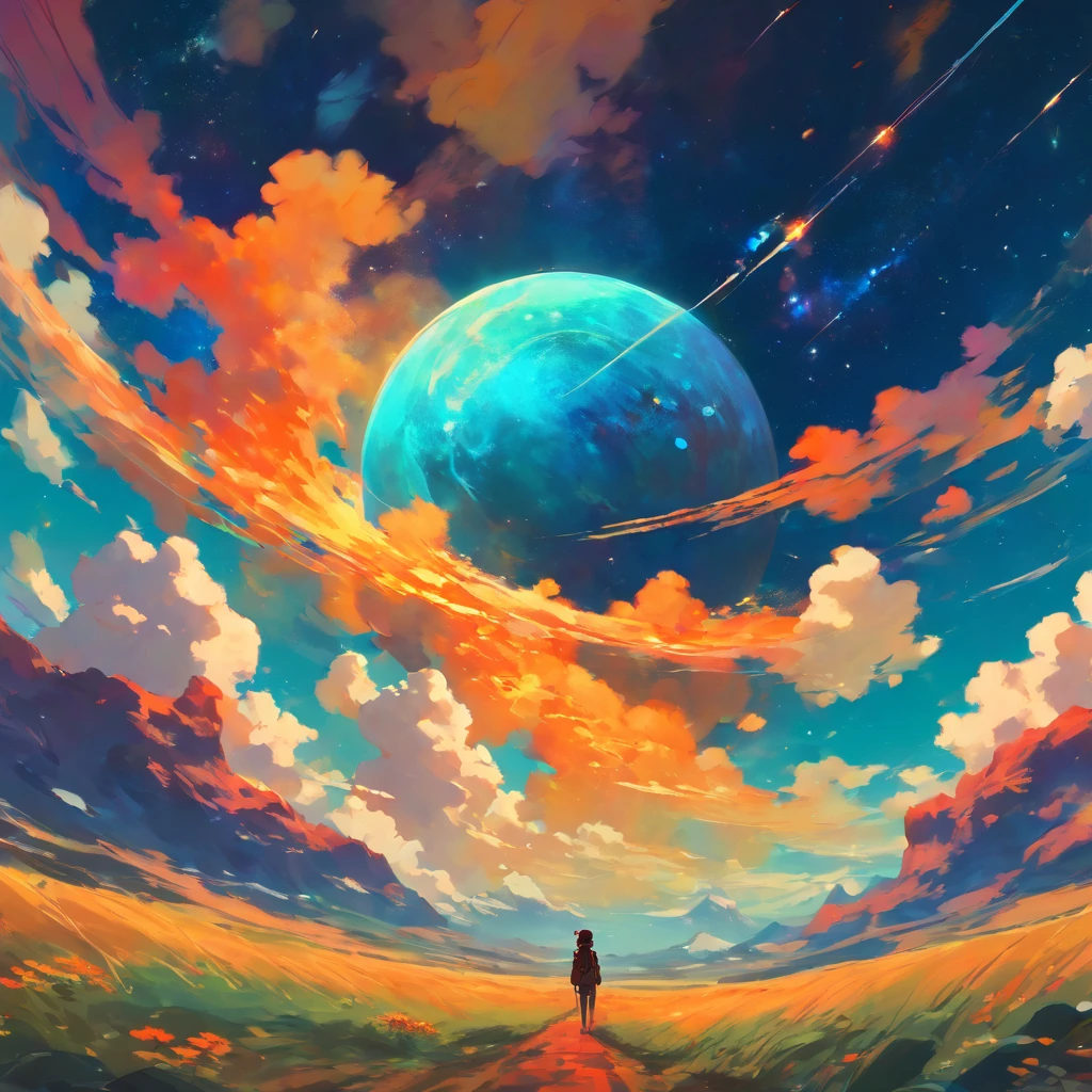 no character, painting of a nebula in space, anime art wallpaper 8 k, anime art wallpaper 4 k, anime art wallpaper 4k, rhads and lois van baarle, concept art | rhads, ilya kuvshinov landscape, ross tran. scenic background, by Atey Ghailan, made with anime painter studio