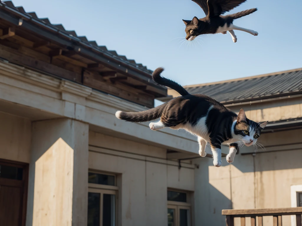 a (cat:0.7)
a (bird:0.35) flying