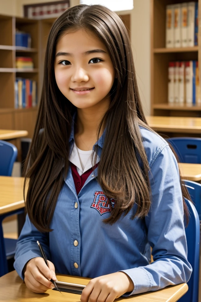 A high school girl 