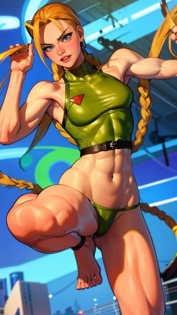street fighter cammy, showing armpits and ?????, ??????????.