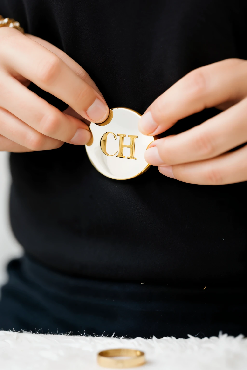 create a logo that symbolizes jewelry making and restoration, make it minimalist and simple