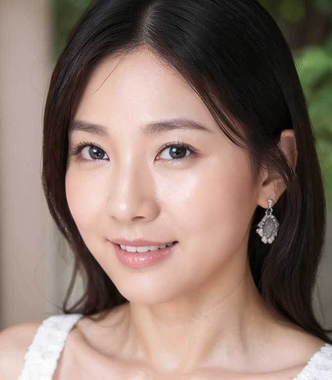((Highest quality、8K、masterpiece:1.3))、Realistic, Sharp focus, High resolution, High resolution, Portraiture, alone, Japanese, Middle-aged women, Beautiful woman, 26 years old、Big Breasts、Colorful mosaic pattern casual dress、Photograph the whole body、ancient ruins、smile