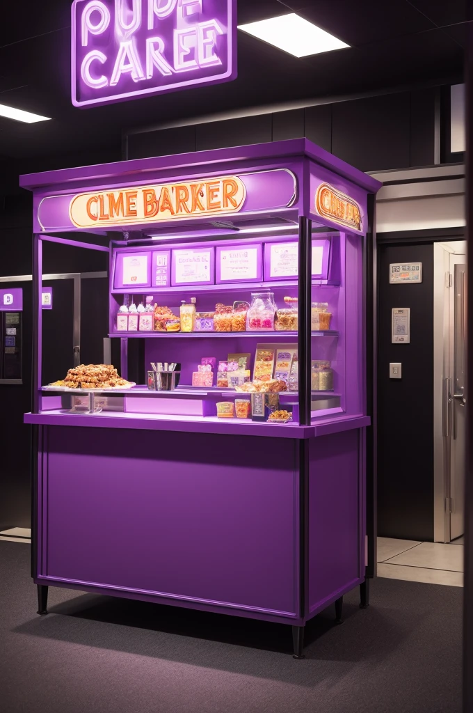 Purple cinema snack bar