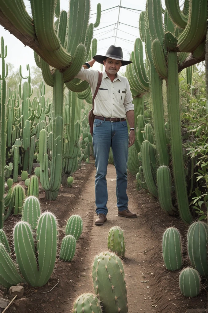 Cactus pantador, cactus plantation