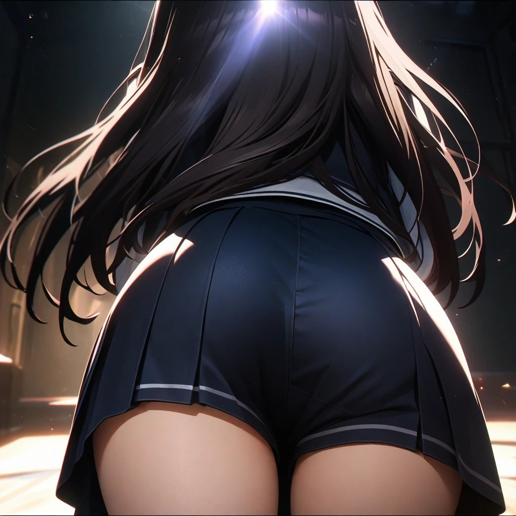 ( Inoue takina, ), only ass Shot, ( absurdres, ultra HD, 8k wallpaper, cinematic lighting, ), ( girl, pov, hetero, ), 