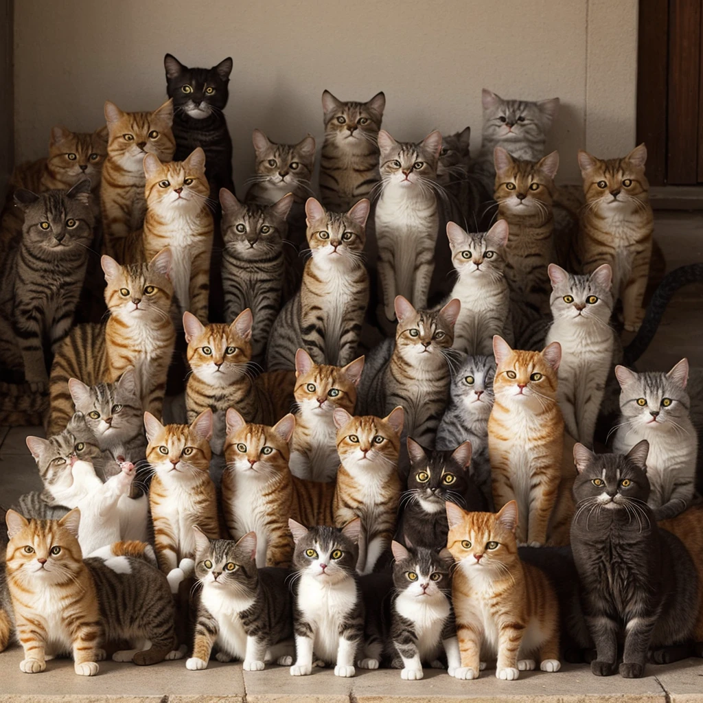 A lot of cats