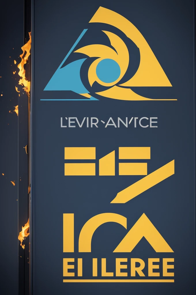 I need to create a logo for a project, its name is interdisciplinary studies in violence, education and society, the project acronym is "eive", use it as the main focus and use dark blue and burnt yellow tones in Brazilian Portuguese