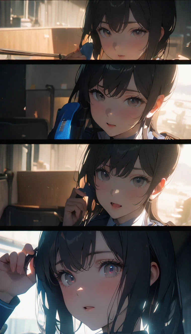 (NSFW:1.4), Masterpiece, Best quality, hyper HD, Highest high resolution, Very detailed, Highly detailed face,1girll, kei karuizawa, red school uniform, Black hair, Red eyes, Medium breasts, (Having sex with multiple men:1.3), cum shots, Spread legs, lying down, breasts out, Cute face, Embarrassed, ???????, Keep one's mouth shut, From below, Event Venues, A group of boys, Boy with camera, (Anime style:1.1)