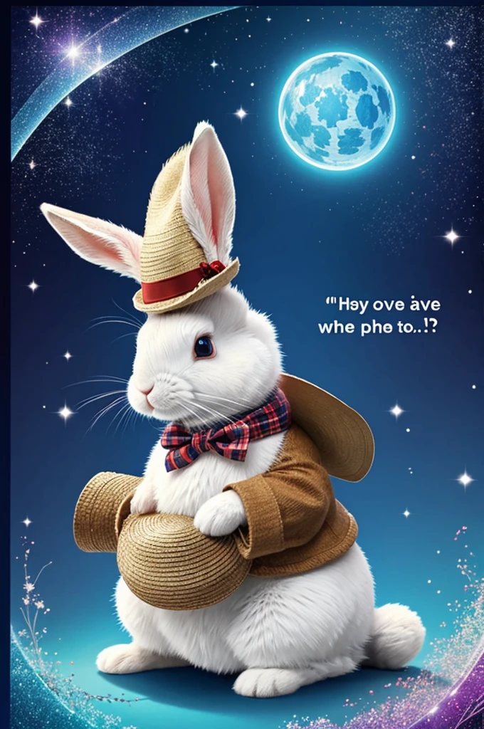 Give me an advertisement in which there is an image of a rabbit with a hat and that looks like magic