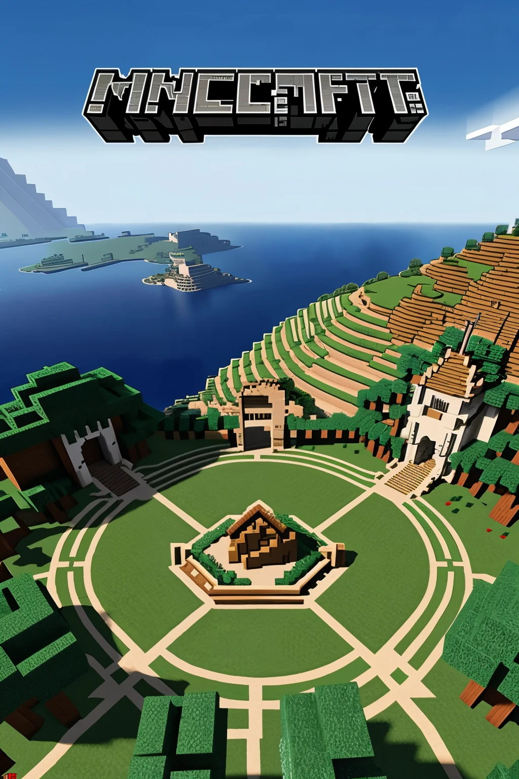 logo for minecraft server made in the medieval era with the name FlixMc S'tudios