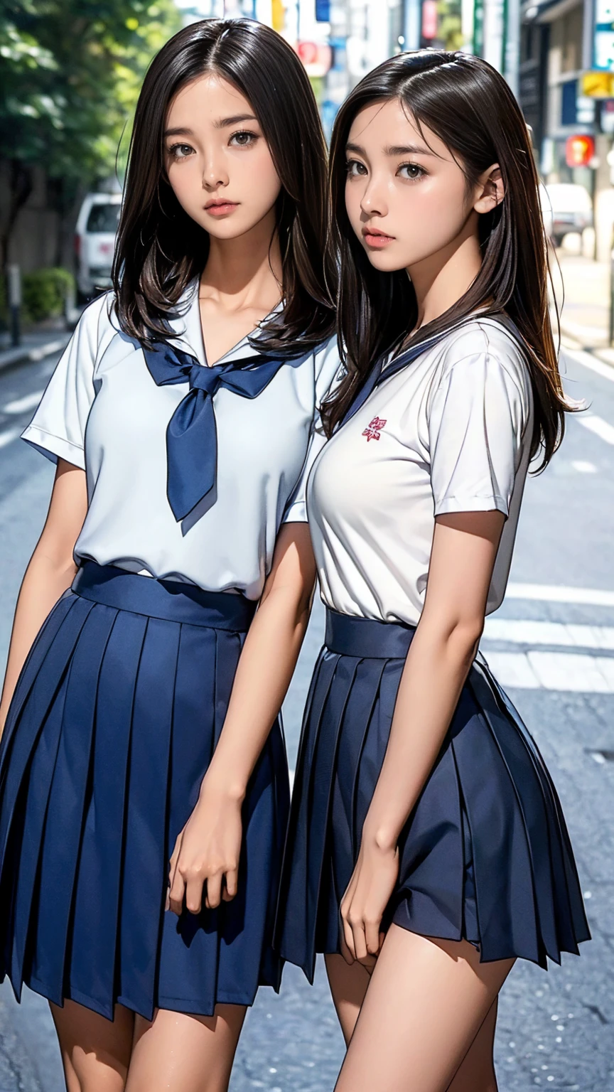 (masterpiece:1.2、Highest quality)、(Real、Photorealistic:1.4)、Beautiful illustrations、(Natural Side Lighting、Cinema lighting)、(Staring at the audience)、1 girl、Japanese、high school girl、Perfect Face、Cute and symmetrical face、Shiny skin、(short hair:1.5、Side Ponytail:1.2、明るいbrownの髪)、Slicked bangs、Emerald green eyes、Droopy eyes、Long eyelashes、(Big Breasts:0.6)、Beautiful Hair、Beautiful Face、Beautiful and fine details、Beautiful clavicle、Beautiful body、Beautiful breasts、Beautiful thighs、Beautiful legs、((Symmetrical clothing、White collared shirt、Black pleated skirt、Dark green bow tie、brown)、Pink Panties、)、Black socks、brownのニットベスト、(Beautiful Landscape)、Daytime、School rooftop、(Facing forward)、(Anxious expression、Blushed cheeks、Embarrassed look)、(((Skirt Tugboat、Wind lift）））、 information