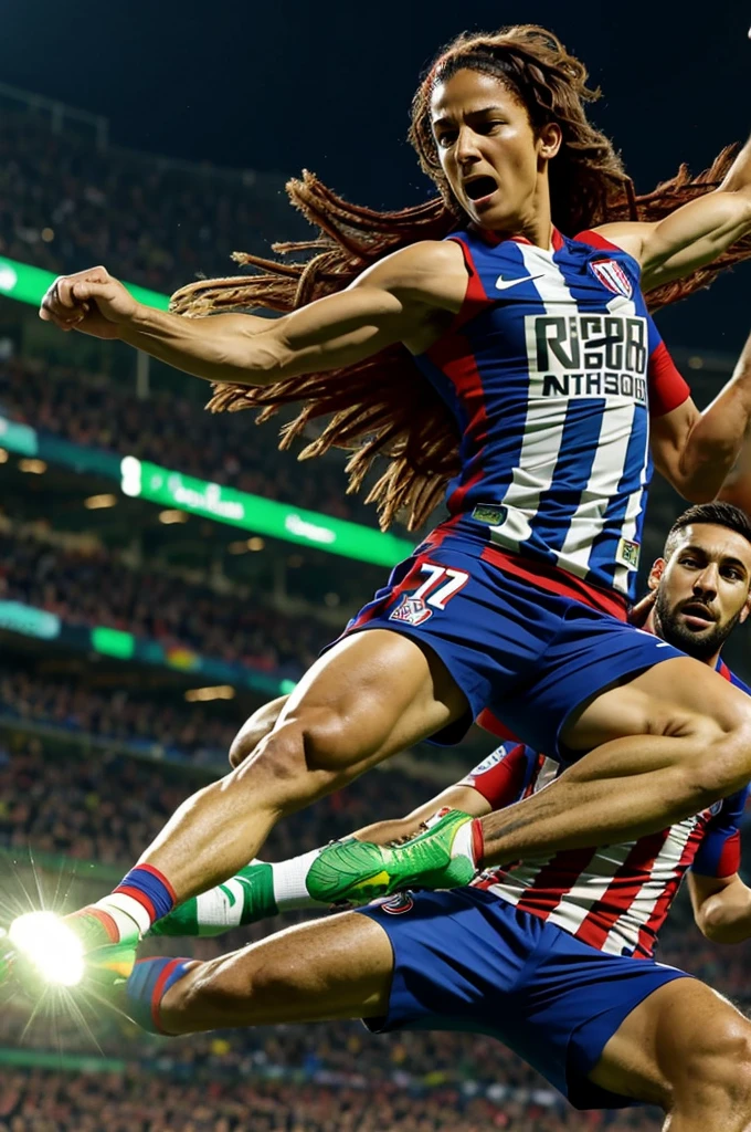 Atletico Nacional Shield With An Animated Tigra