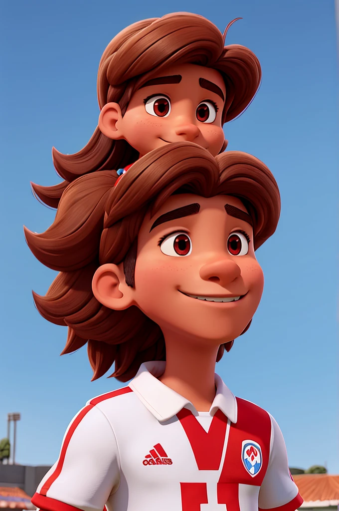ANIMATED WITH THE UNIFORM OF THE PERUVIAN FOOTBALL TEAM