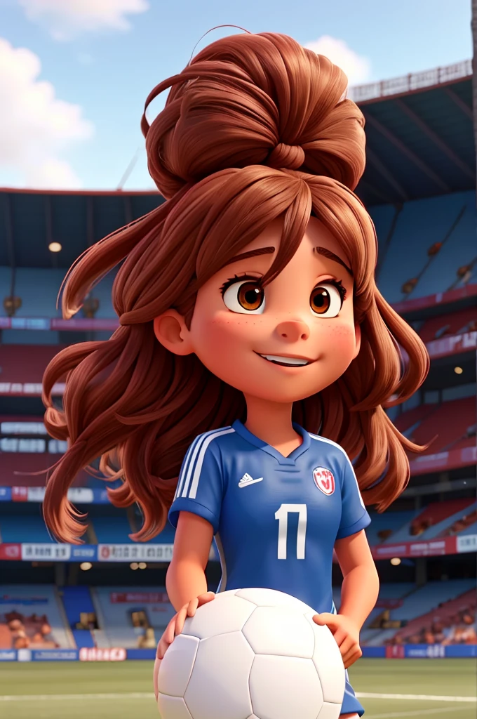 soccer player girl from peru animated