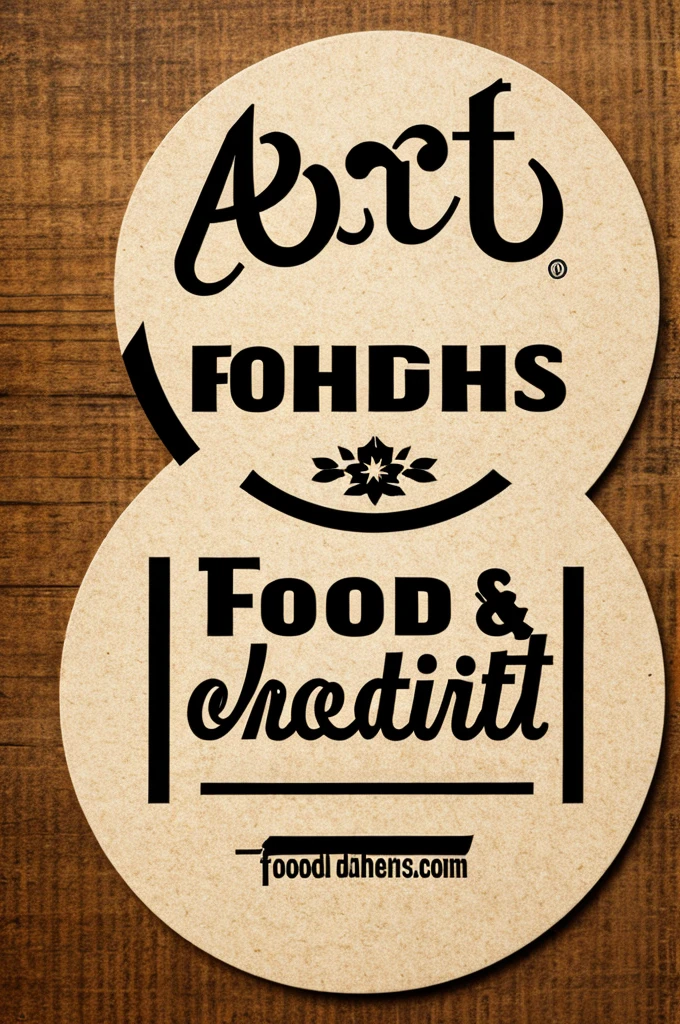A round logo of a food company