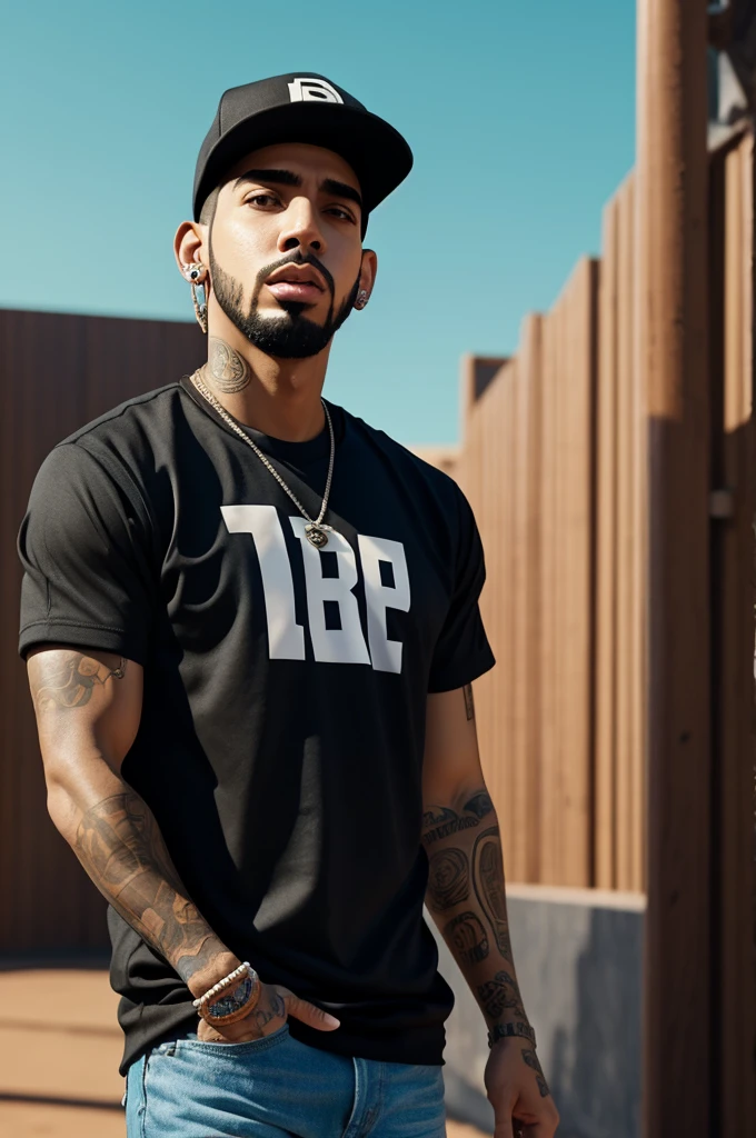Believe a pixar-style image of anuel aa
