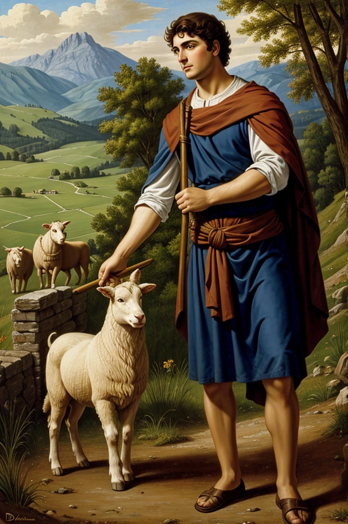 David the young shepherd