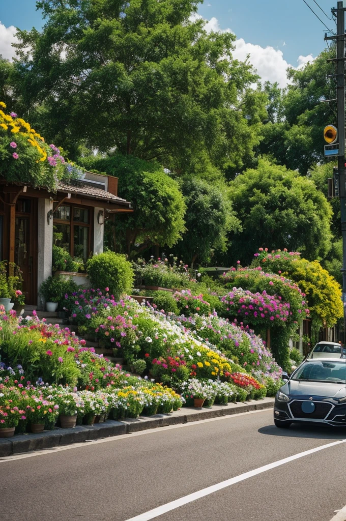 Society where there is no pollution or cars where there are only plants and flowers and everything is in harmony