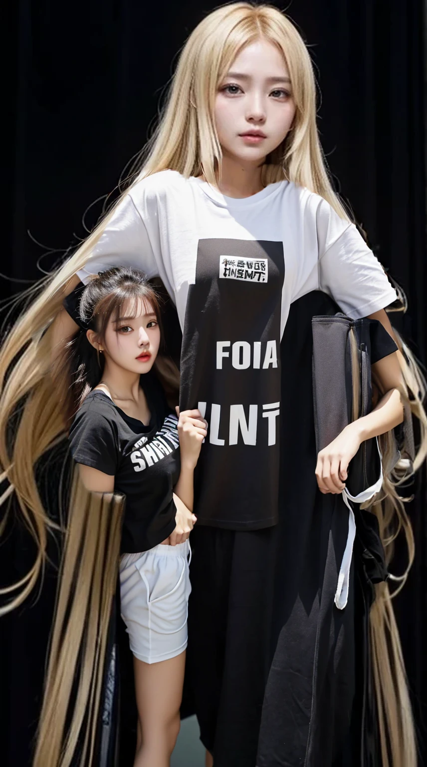 (SFW:1.5), 1 Female, Age 20, Baggy T-shirt(White)((Short sleeve))、T-shirts reach down to the waist, The pants are like those worn at the gym., In the heat, (Perfect ), Mastepiece, Ultra High Quality, It is high resolution., 8k, It's photorealistic, background: The finest suite in a luxury resort hotel