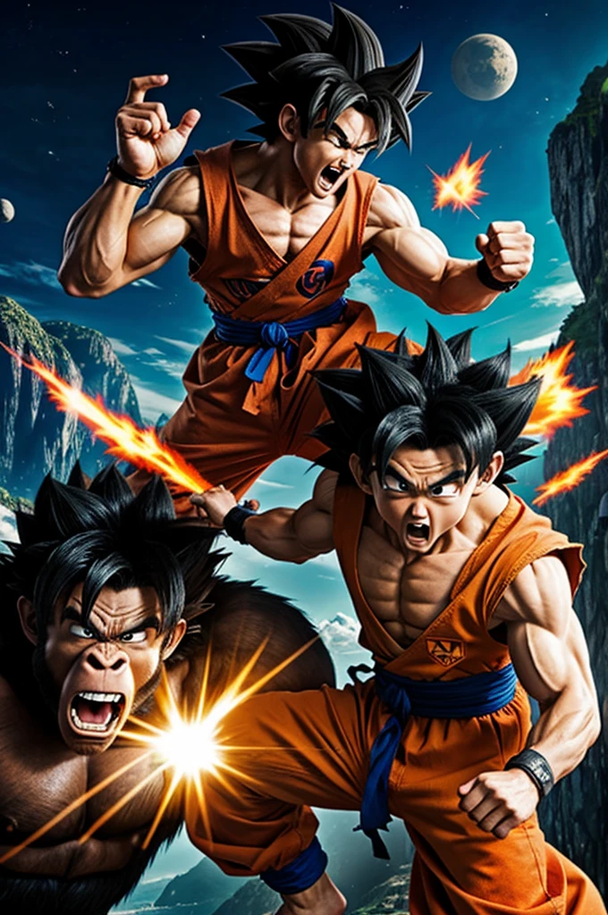 Goku vs king kong