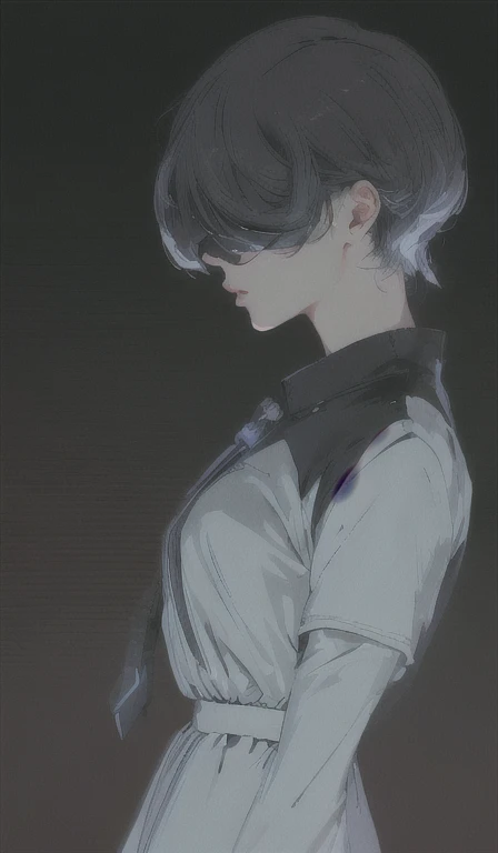 ((The best quality)), ((Masterpiece)), (Very detailed:1.3), ..............3D, beautiful (Cyberpunk:1.3) hacker woman, short hairstyle,short hair, Return to viewer, Thick hair, Operating computer terminal, head mounted display, computer server, LCD screen, fiber optic cable, Company logo, HDR (High Dymanic Range), ray tracing, NVIDIA RTX, super resolution, Unreal 5, Subsoil Scatter, PBR texture, Post-processing, Anisotropic filtering, depth of field, maximum sharpness and sharpness, Multilayer textures, Albedo y Highlight Maps, Surface shading, Accurate simulation of light-material interactions, perfect proportions, octane rendering, duotone lighting, Low ISO, white balance, rule of thirds, wide opening, 8K RAW, efficient sub-pixels, sub-pixel convolution, glow particles, dynamic pose